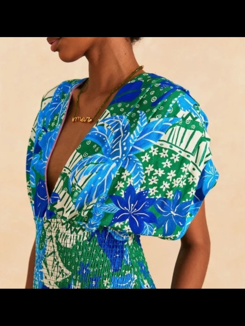 Farm Rio Green Jungle Panther Jumpsuit - Picture 2 of 9